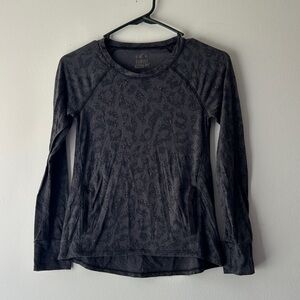 SO Black Leopard Print Long Sleeve Tee